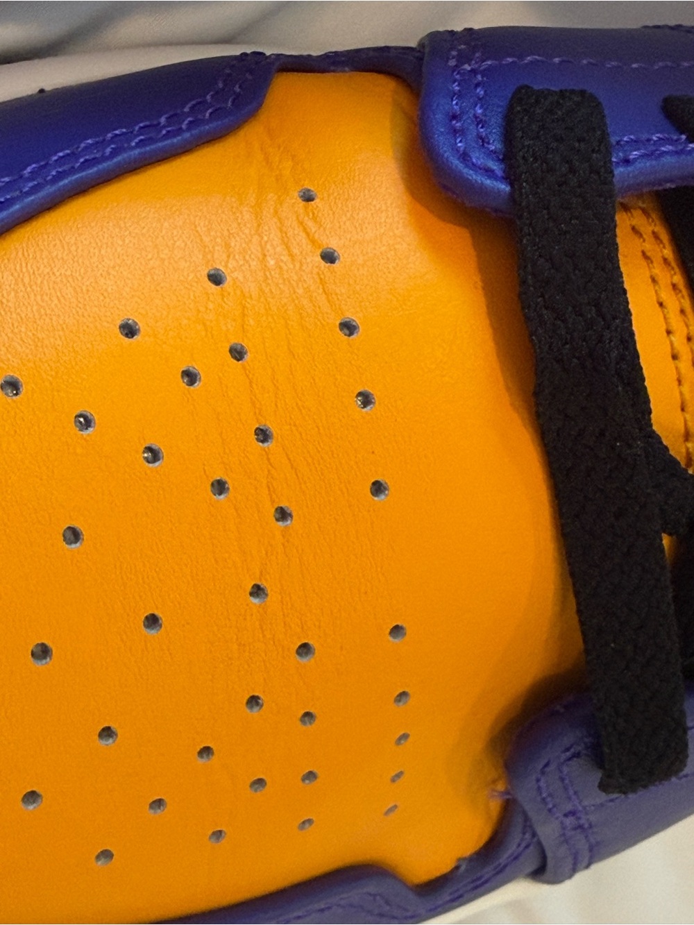Nike Men's High-Top Sneakers - Purple/Yellow/White - Picture 6 of 11
